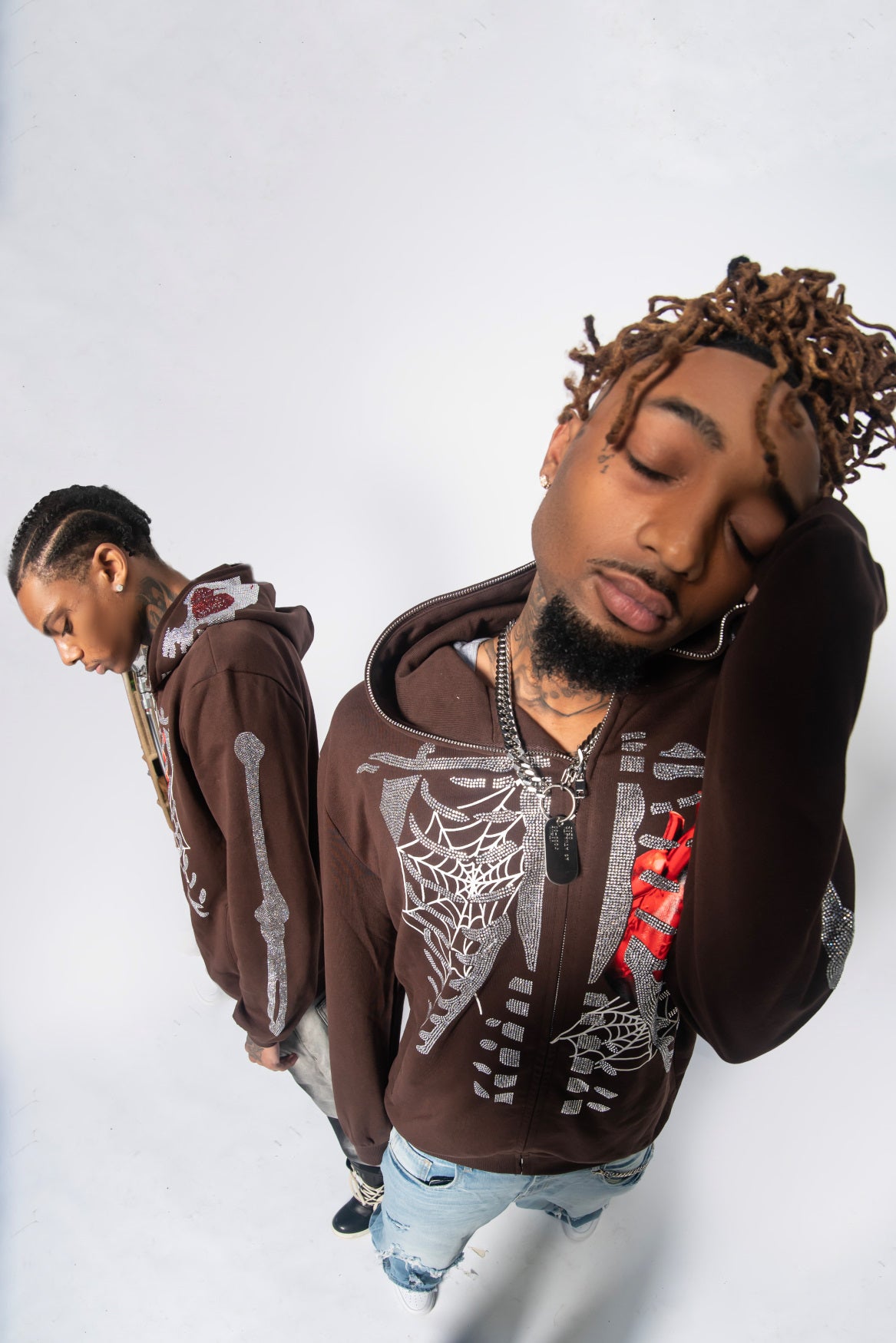 "Tombstone Brown" Dead Love Zip-Up
