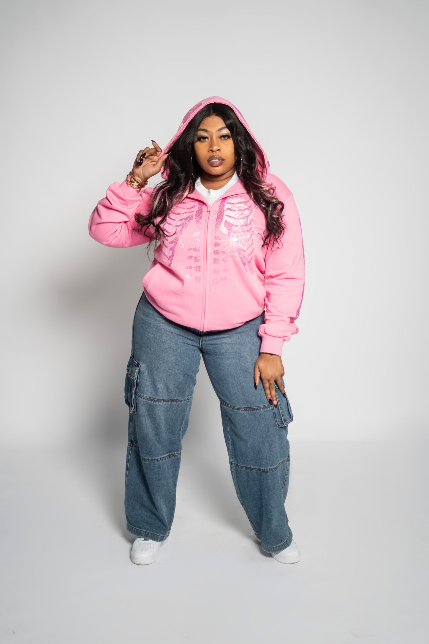 "Poison Pink" Dead Love Zip-Up