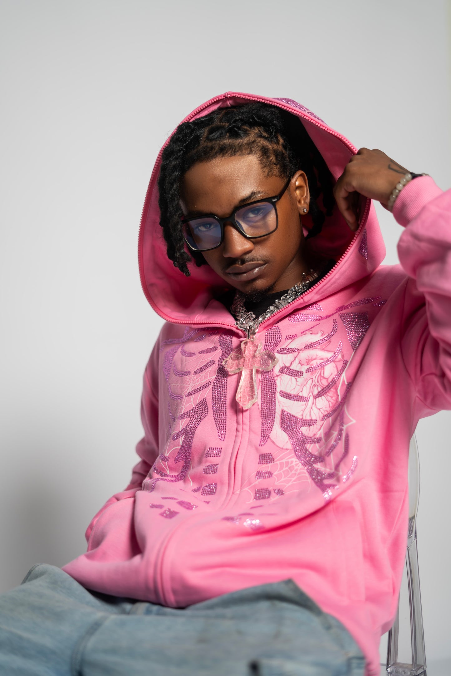 "Poison Pink" Dead Love Zip-Up